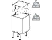 Ninka Qanto 2 Tray Dark Grey