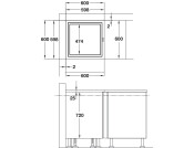 Ninka Qanto 2 Tray Dark Grey