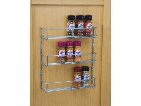 Spice and Packet Rack, Three Tier, Linear Wire, Depth 55 mm