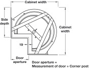 Mondo90D Carousel 340mm Door ProArc Grey