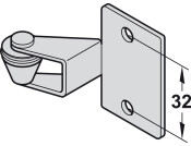 Slido Cls 50VFP Spacer for Track