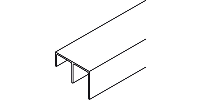 Slido Cls 50VFP Dbl Btm Track 2.5m