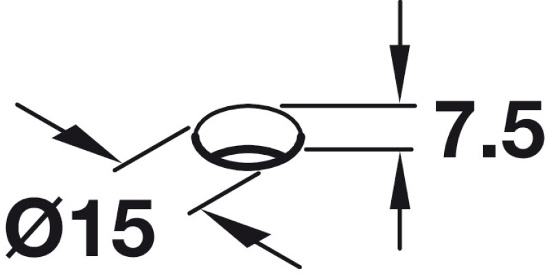 3/4 Carousel H667-713mm/D720mm Std White