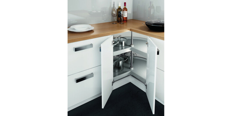 3/4 Carousel H667-713mm/D720mm Std White