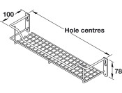 Spice/Pack Rack 1-Tier Linear 400x100mm
