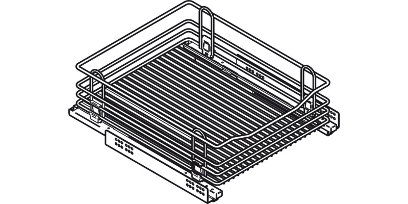 PO Wire Bskt Set 30kg 500mm Lin St PC
