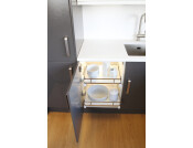 PO Basket Set 500mm White/Chrome