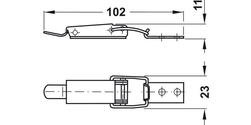 Spring Clip 102mm St Galv