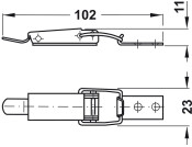 Spring Clip 102mm St Galv
