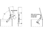 Maxi up 3675 Lid Stay G ZA NP Brw