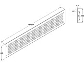 Startec Vent Grille 500x100mm BSS