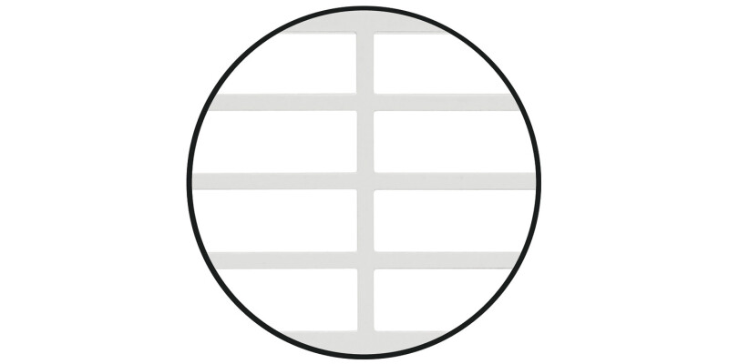 Vent Grille RM 570x57mm Alu White 9010