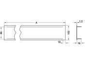 Vent Grille RM 500x102mm AA M.Slv EV1