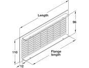 Vent Grille RM 250x110mm AA M.Slv