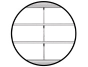 Vent Grille RM 458x65mm Pl Matt Silver