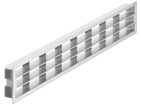 Vent Grille RM 458x65mm Pl Matt Silver