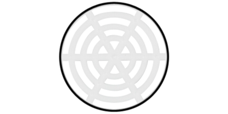 Vent Trim RM D50mm Pl White