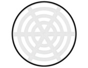 Vent Trim RM D50mm Pl White