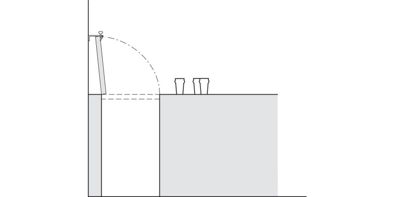 Counterflap Catch 92mm Brass PB