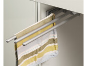 Towel Rail 3-Arm 465mm Alu/Pl Slv Ano