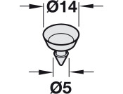 Suction Pads for Glass Shelves Pl Trans