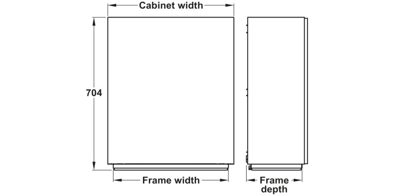 Ropox Vertilnside Adj Shelves 600mm