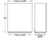 Ropox Vertilnside Adj Shelves 600mm