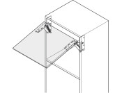 Swing Up Flap 85D Hinges Spr RH 180N