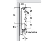 Swing Up Flap 85D Hinges Spr RH 180N