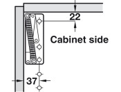 Swing Up Flap 85D Hinges Spr Both 2x180N