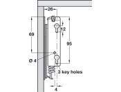 Swing Up Flap 90D Hinges Spr Both 2x180N