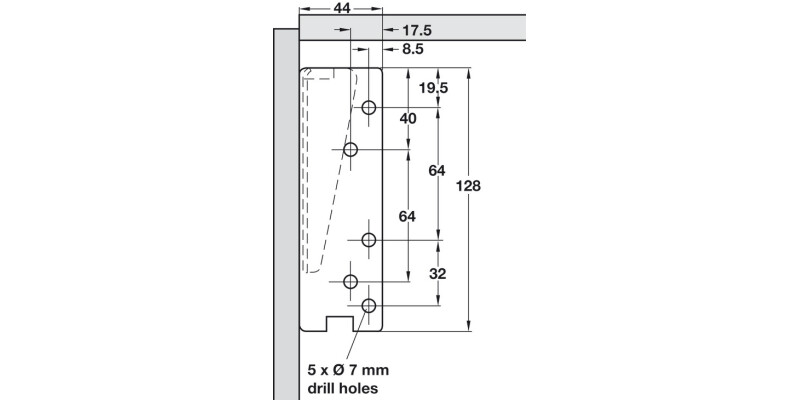 Swing Up Flap 90D Hinges Spr Both 2x180N