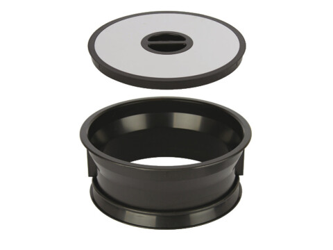 W/Top Bin Holder D276mm Pl Blk