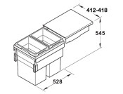 Hailo EuroCargo 45 Bin w 2x38L Dk