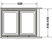 Hailo EuroCargo 45 Bin w 2x38L Dk