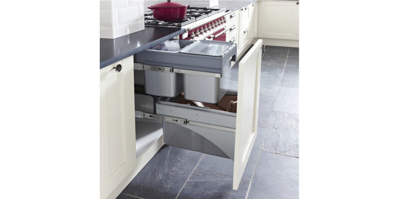 Tandem PO Bin 400mm 2x34L