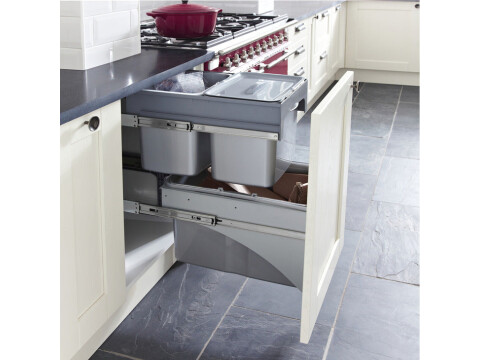 Tandem PO Bin 400mm 2x34L