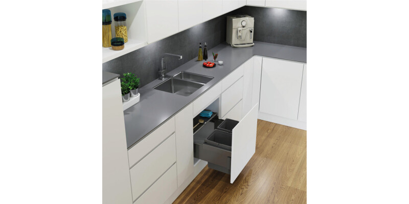 VS Envi SpaceS U/S Bin 600mm 2x15.5L