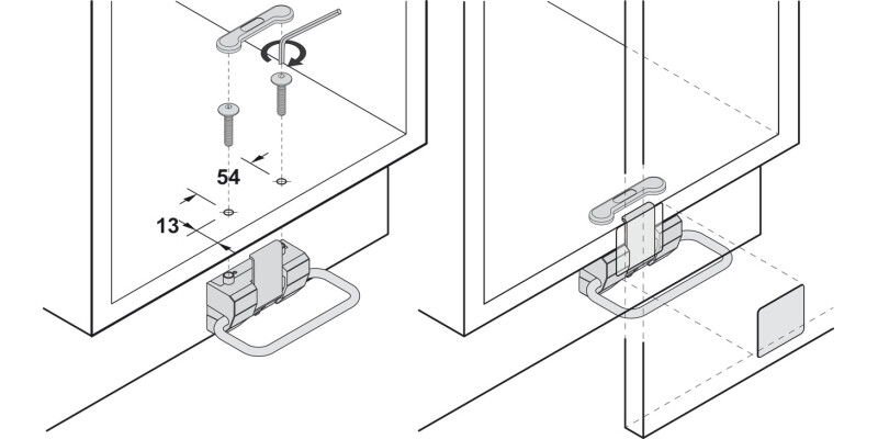 VS Envi Kick Foot Door Opener Matt Chr
