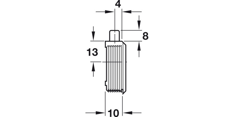 Lt Duty Guide PF Retract w Catch Pl Wht
