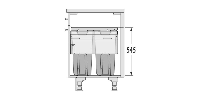 Hailo Laundry-Carrier 500mm 2x33L