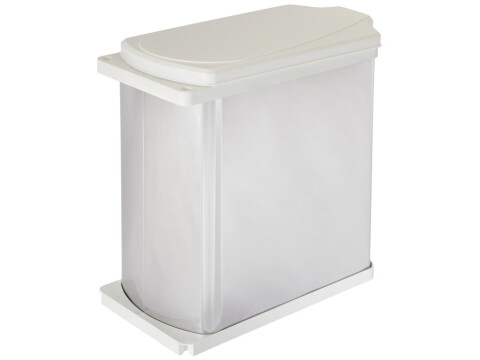 Hailo Uno Waste Bin 18L SS/White
