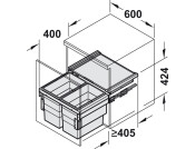 Hailo CargoSynchro PO Bin 600 2x28L