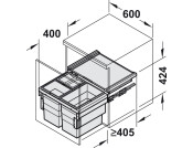 Hailo CargoSynchro PO Bin 600 1x28+2x13L