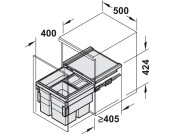 Hailo CargoSynchro PO Bin 500 1x18+2x13L