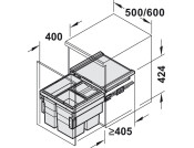 Hailo CargoSynchro PO Bin 500 1x18+2x13L