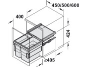 Hailo CargoSynchro PO Bin 450 2x18L