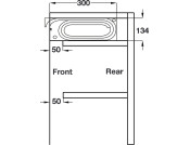 Tambour Door Sys 600x720mm Gold