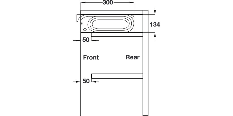 Tambour Door Sys 600x720mm Anthracite
