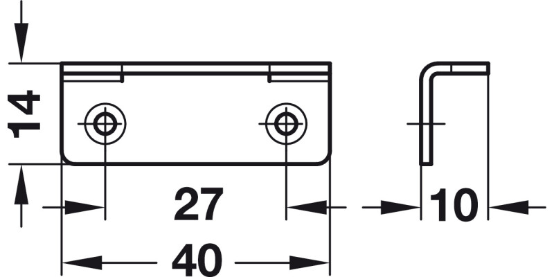 Lid Stay 150mm LH St NP